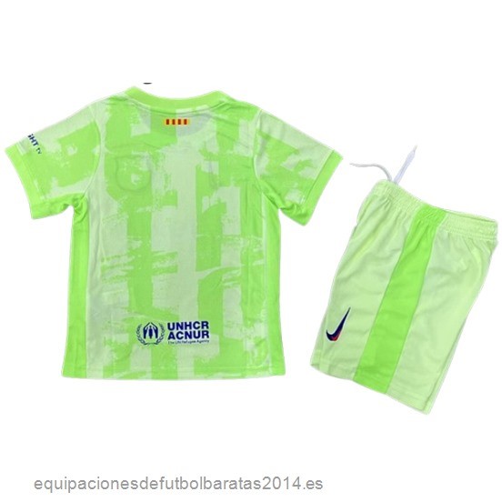 Nuevo 3ª Conjunto De Niños Barcelona 24/25 Verde Baratas